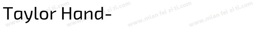 Taylor Hand字体转换